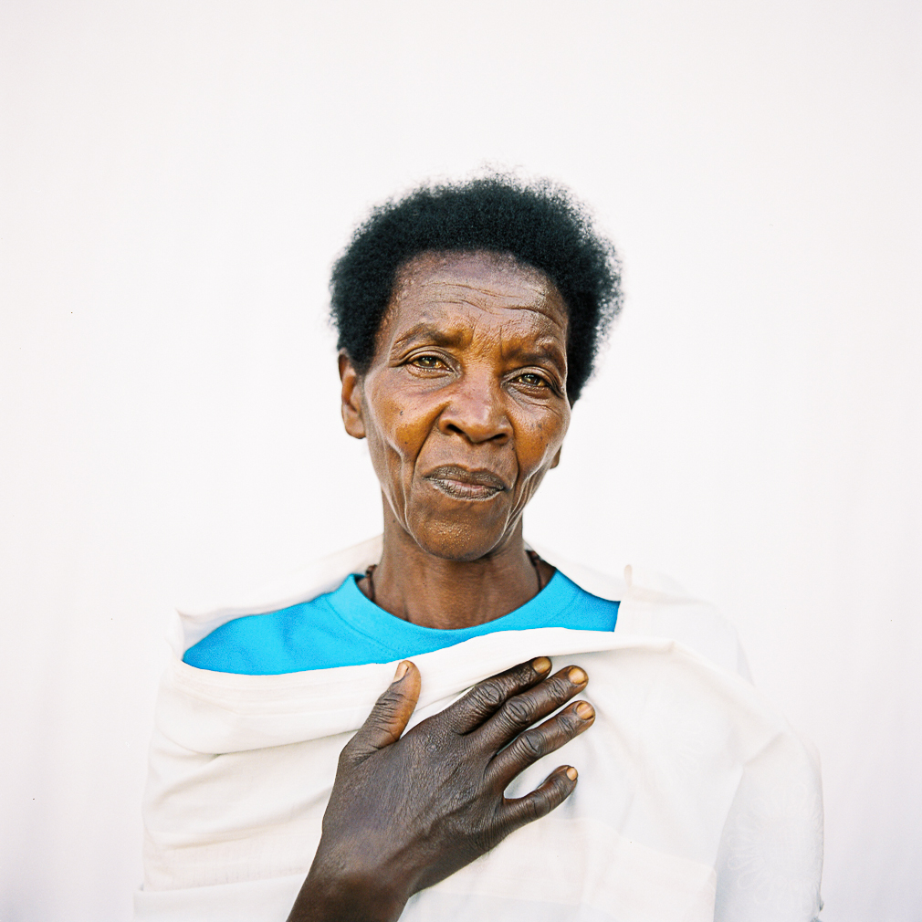 Close-up portrait of a Burundian coffee farmer